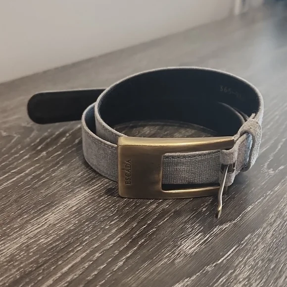 Vintage Escada Velvet Leather Belt - Picture 1 of 7